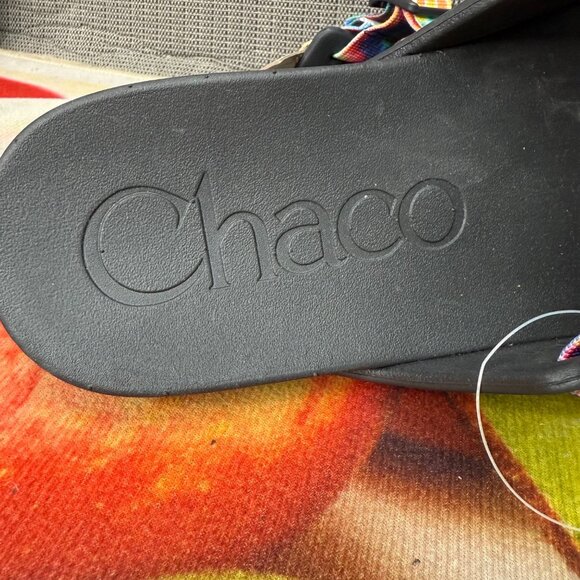 Chaco Men's Dark Tie Dye Chillos Slide Sandals Adjustable Strap M11 - Picture 4 of 8